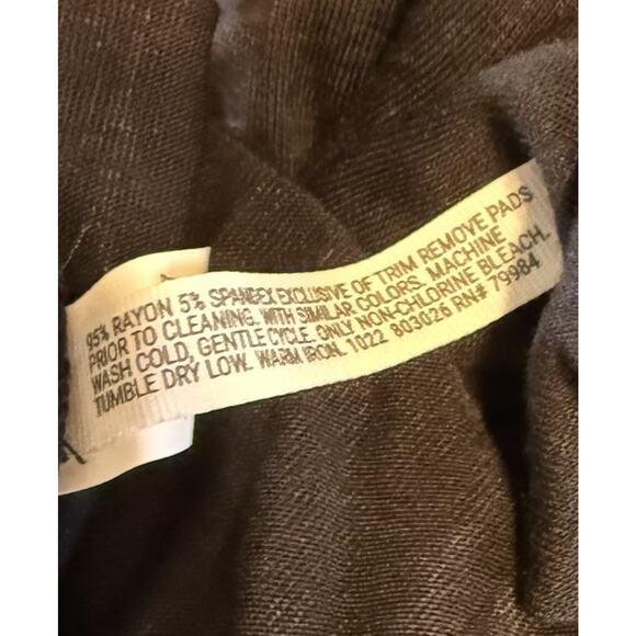 NWT Soma Wknd Plus XXL Twist Waist Maxi Dress Black Jersey Knit Built-In Bra - Picture 9 of 9